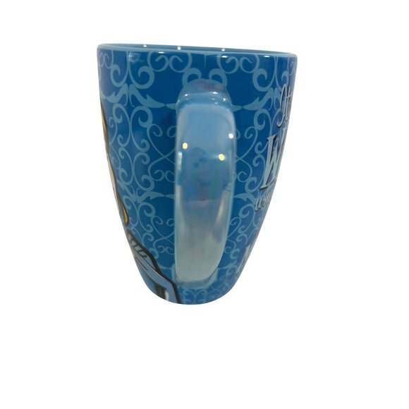 Cinderella Blue Coffee Mug Disney Park Ceramic 16 oz It’s Hard To Wake Uo When … - Picture 6 of 13